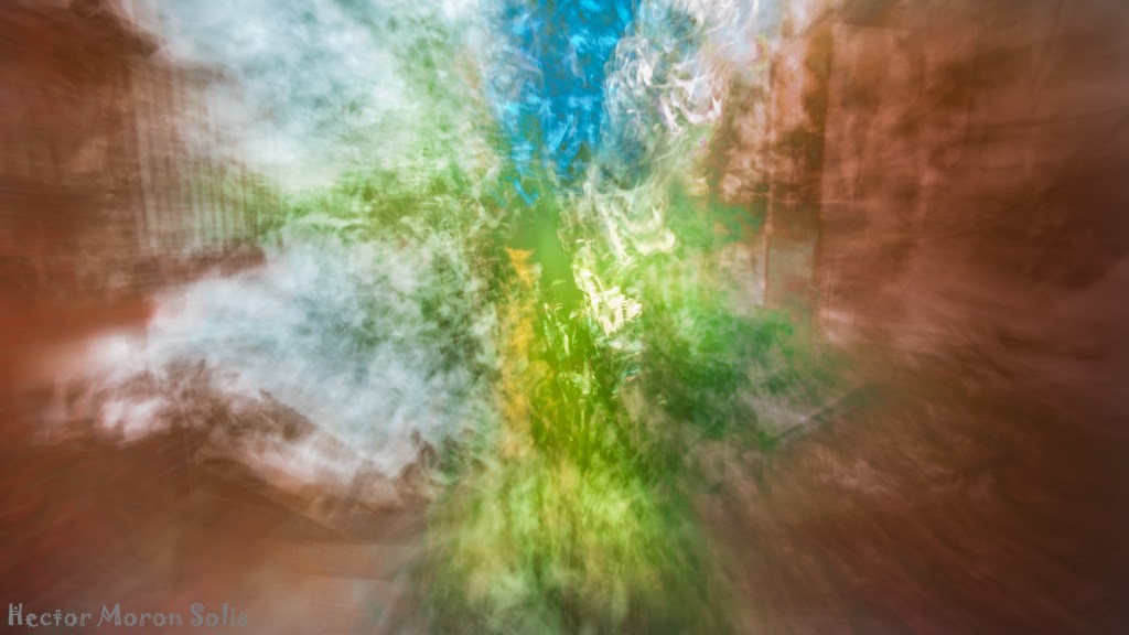 Eden Tree II is part of Héctor Morón’s Eden Tree Series. A luminous tree trembling in the dark, an allegory of fragility and resilience captured through abstract ICM fine art photography.