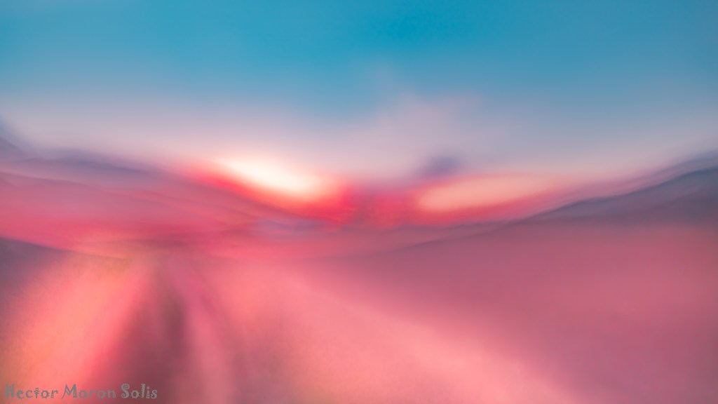 Abstract ICM photograph – Journey of Light II by Héctor Morón, impressionist fine art landscape of light and motion