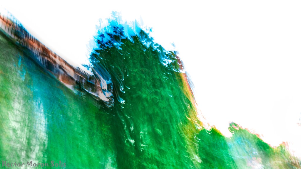 ICM fine art photograph by Héctor Morón – nature rising against humanity, vegetation overpowering human architecture in an allegorical abstraction of time and resilience.