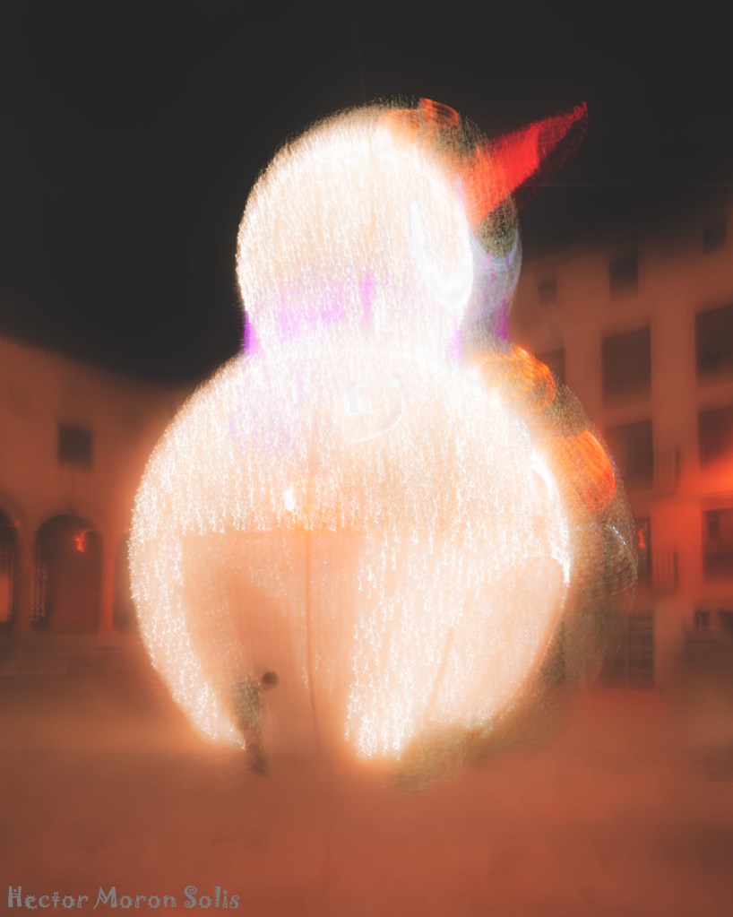 Child and Penguin — allegorical fine art ICM photograph by Héctor Morón, a poetic encounter between innocence and imagination.