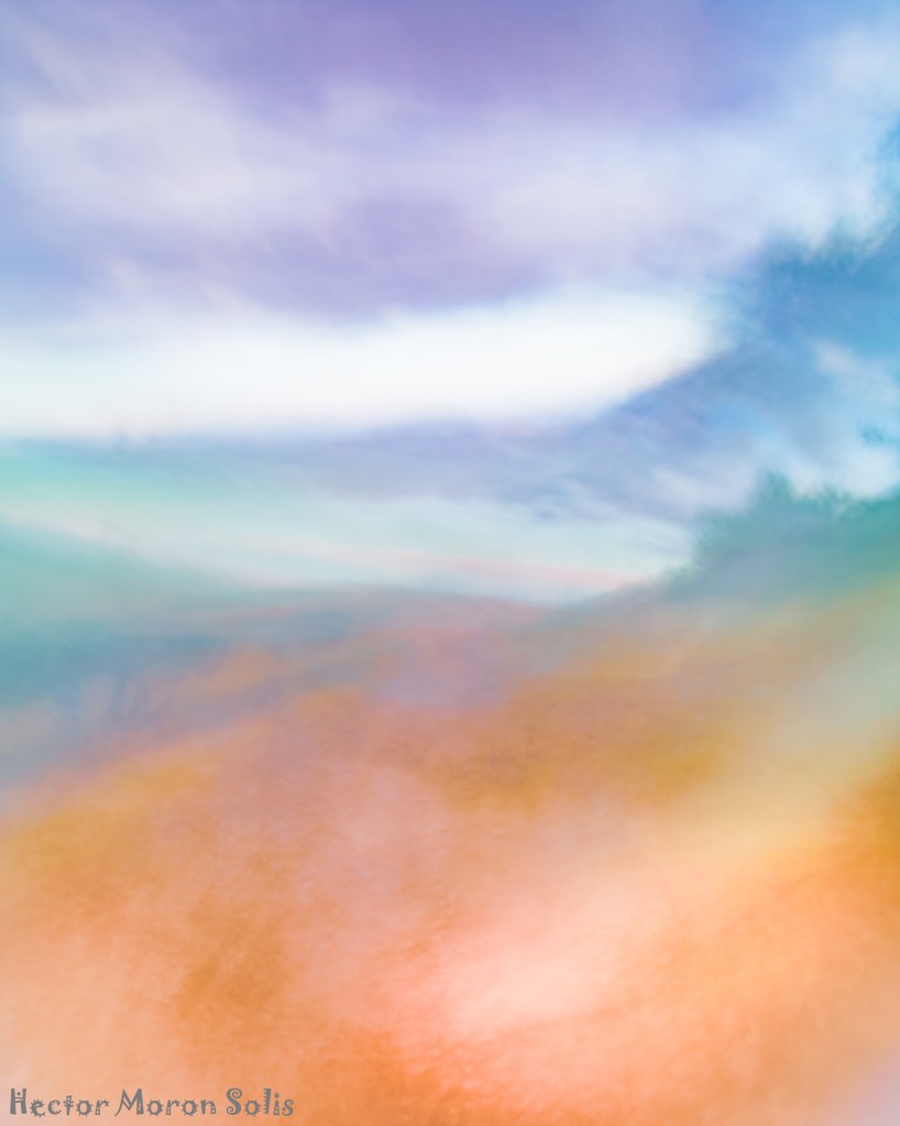 Abstract ICM fine art photograph of a misty landscape in soft pastel colours — a poetic work of Abstractionism by Héctor Morón Solís.