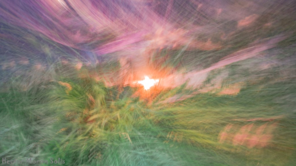 Inner Sun abstract ICM fine art photograph by Héctor Morón — symbolic origin of light and creation.